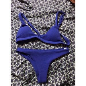 Blue bikini